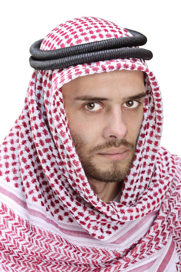 Portrait eines jungen arabischen Mannes, der einen Turban trägt stockfoto Portrait eines jungen arabischen Mannes, der einen Turban trägt stockfoto