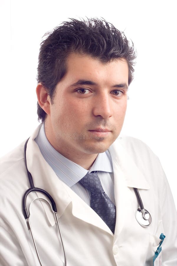 Portrait eines jungen männlichen Doktors stockbild Portrait eines jungen männlichen Doktors stockbild