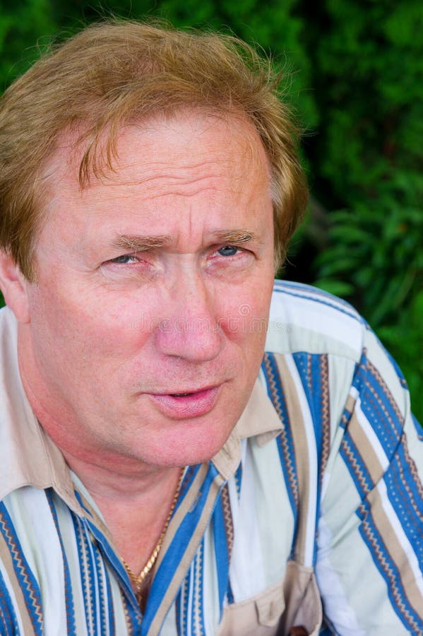 Portrait of elderly man