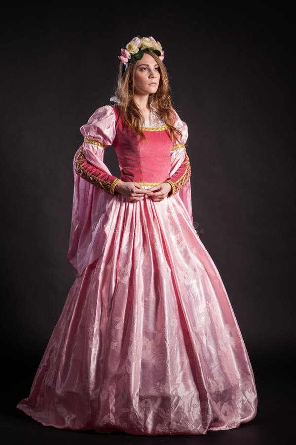 Portrait of the elegant woman in medieval era stock images Portrait of the elegant woman in medieval era stock images