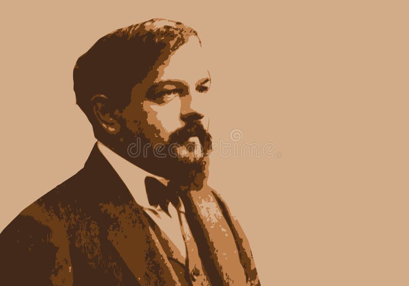 Camille saint-saens portrait Royalty Free Vector Image