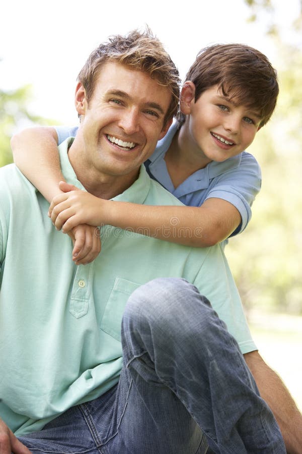 Portrait of Father and Son in Park Stock Image Image of countryside Portrait of Father and Son in Park Stock Image Image of countryside
