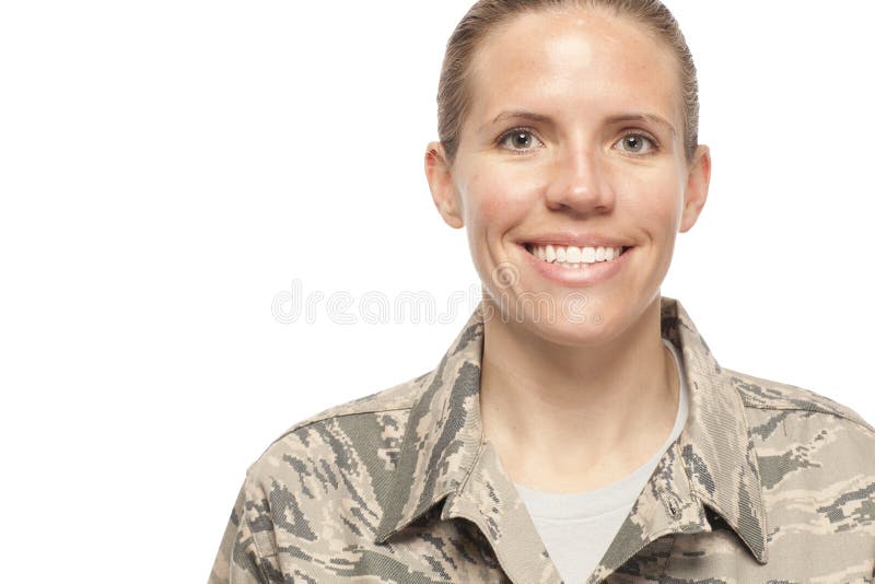 Portrait of female airman