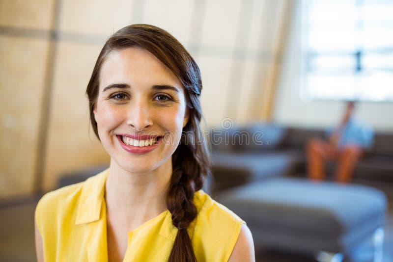 Portrait of female business executive smiling royalty free stock photos Portrait of female business executive smiling royalty free stock photos