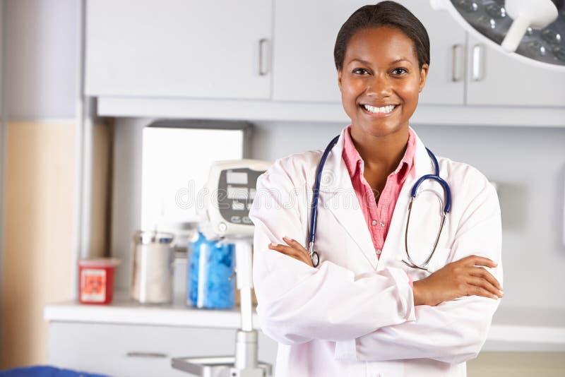 Portrait Of Female Doctor In Doctor's Office stock photo Portrait Of Female Doctor In Doctor's Office stock photo