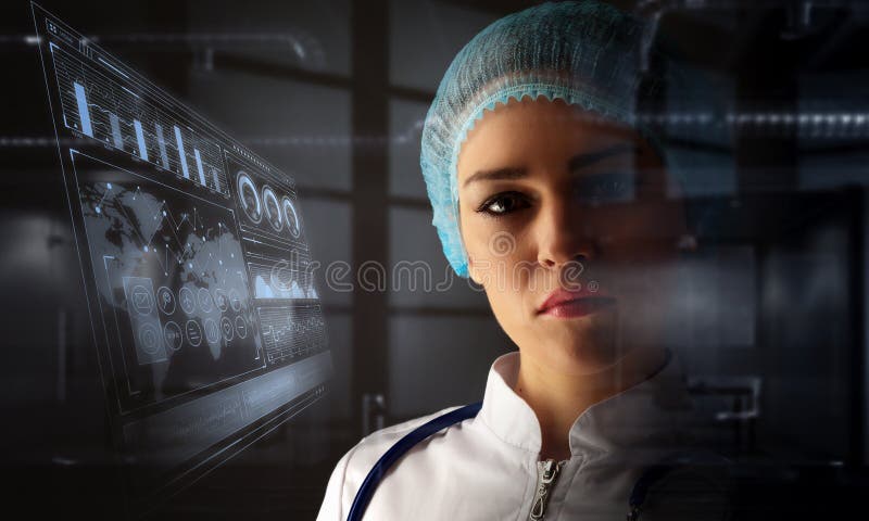 Portrait of female doctor royalty free stock photos Portrait of female doctor royalty free stock photos