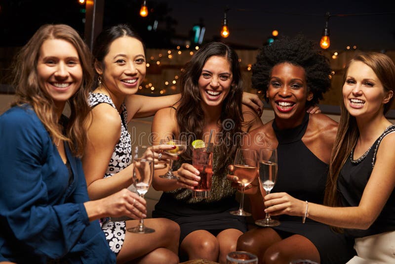 Girls night out. stock image. Image of night, laugh, happiness - 895293