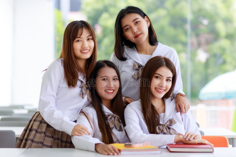Japanese 4 Schoolgirl Group Belt On With Boyfrend