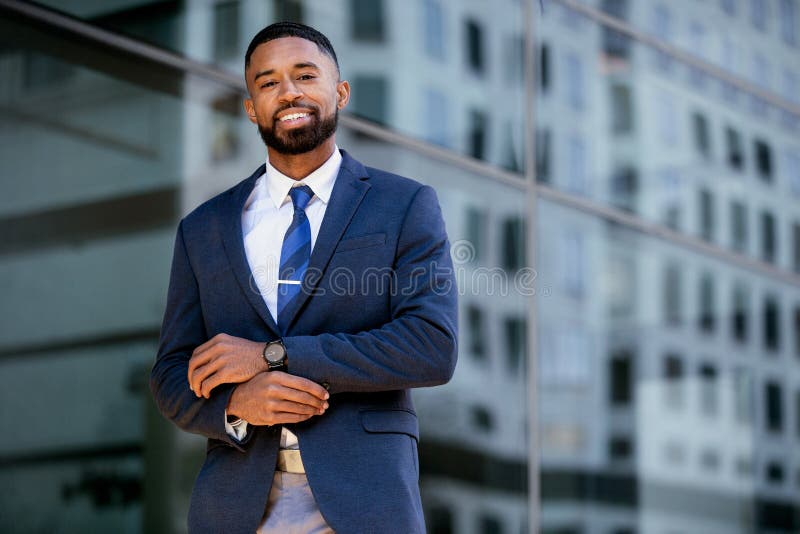 Happy Smiling Portrait of a Successful Confident African American ...