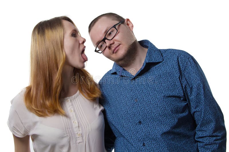 Portrait of a funny couple stock photo. Image of beautiful - 38256862