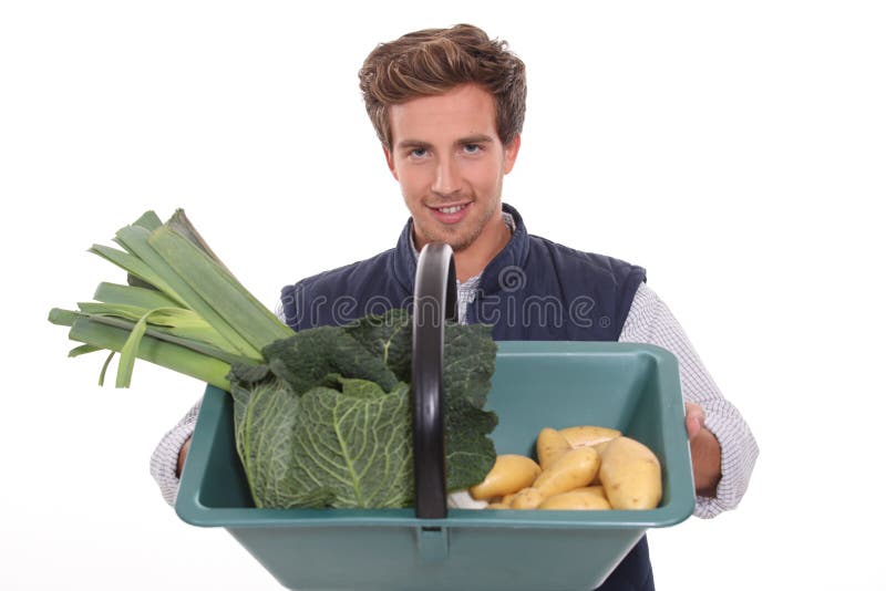 Portrait of a gardener royalty free stock photos