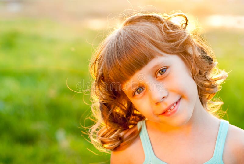 Portrait of a girl stock images