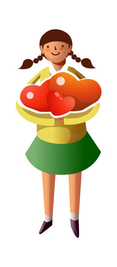 Cartoon Watermelon Hug stock vector. Illustration of smiling - 47366610