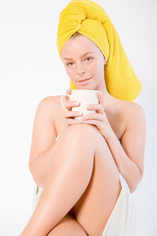 Portrait girl with coffee tank