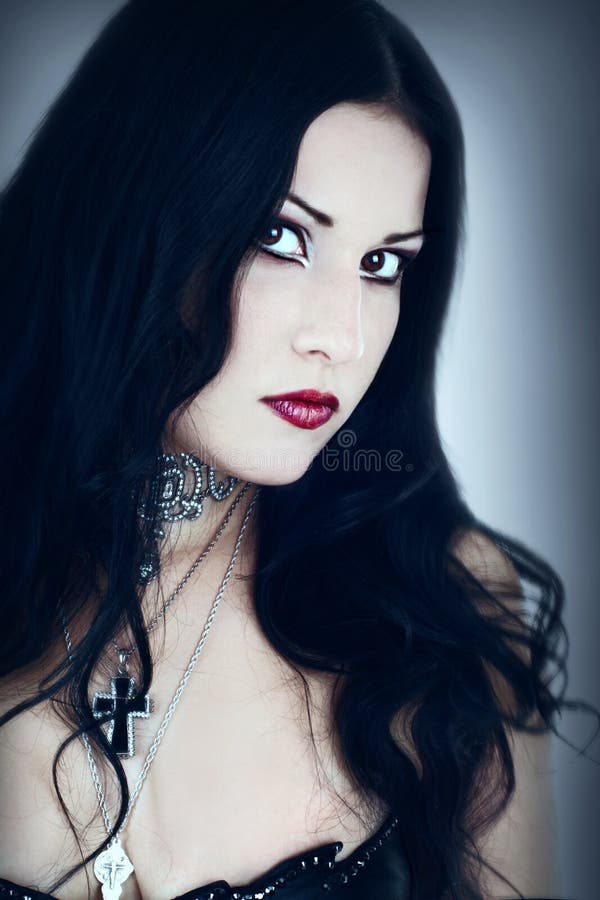 Portrait of the girl in Gothic style