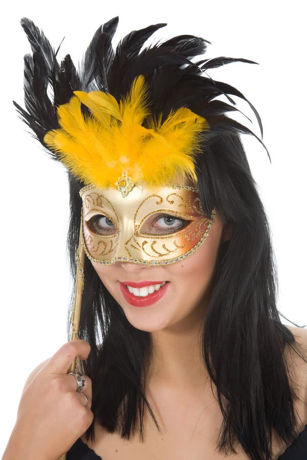 Portrait Girl With Mask Picture. Image 4670746