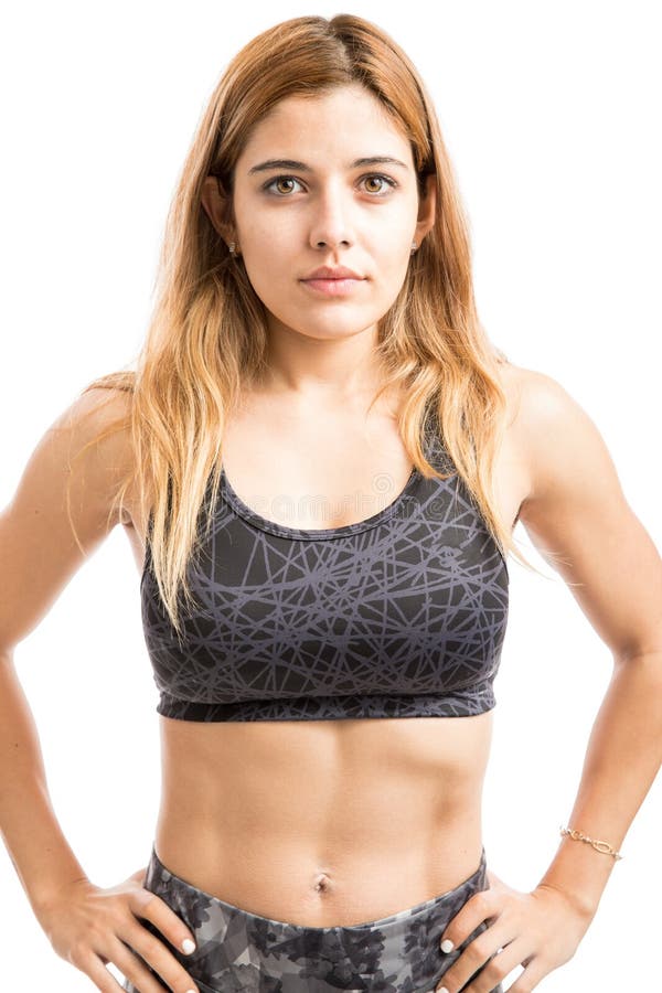 Confident athletic young woman royalty free stock image Confident athletic young woman royalty free stock image