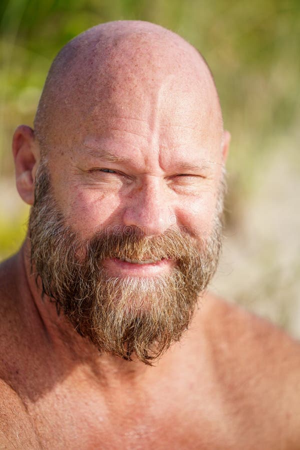 Portrait Of A Handsome Florida Man On The Beach Stock Image - Image Of