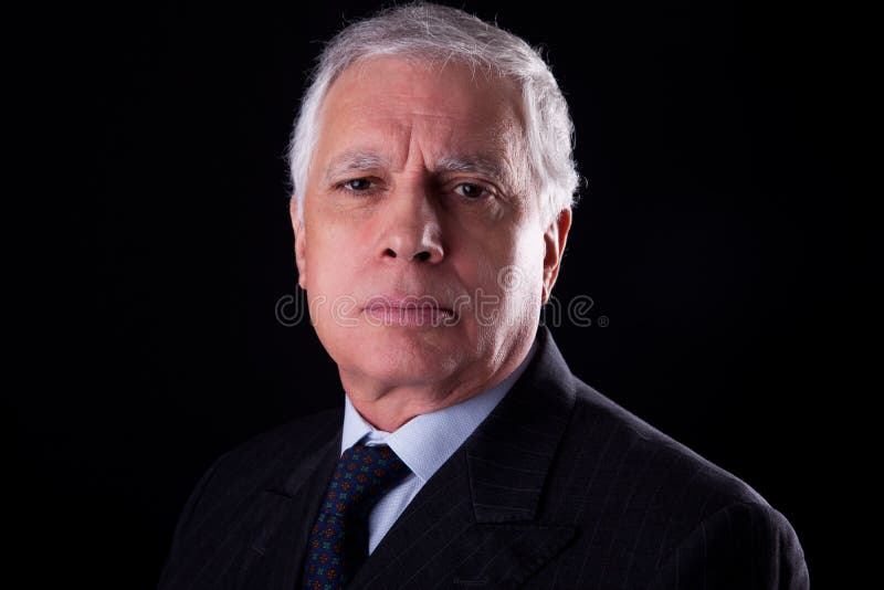 Portrait of a handsome mature businessman stock photos