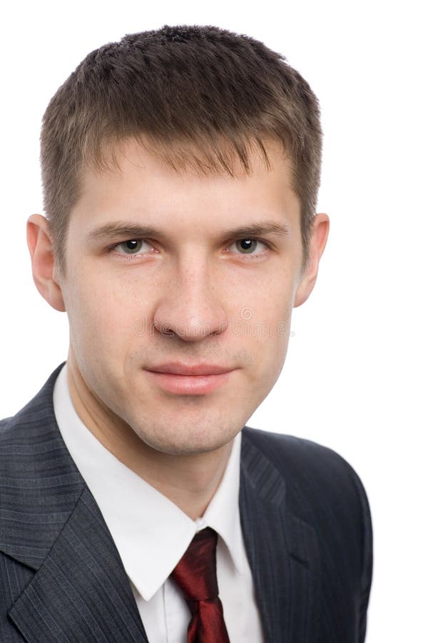 Portrait of a handsome young businessman royalty free stock photography