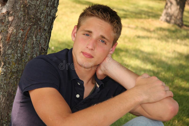 Portrait of Handsome Young Man