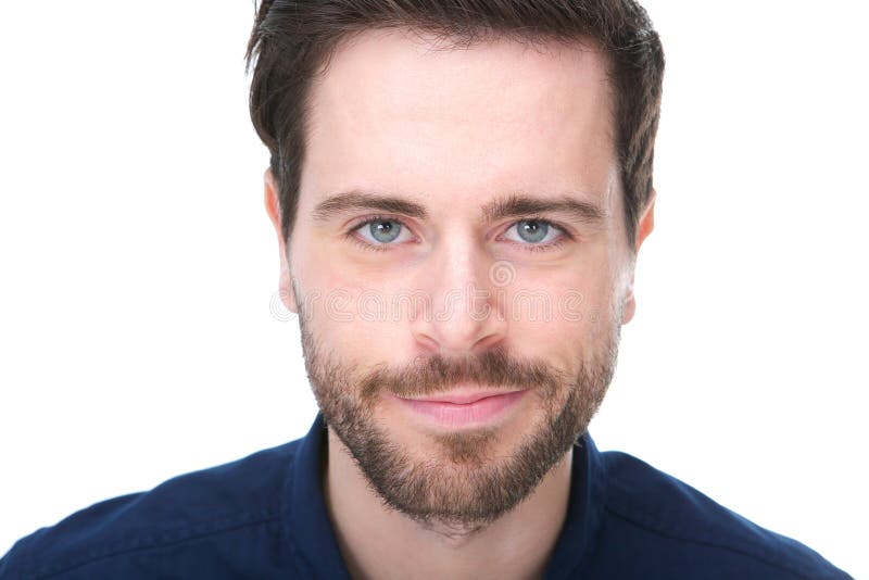 Portrait of a handsome young man with beard smiling stock photos Portrait of a handsome young man with beard smiling stock photos