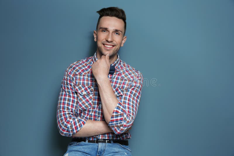 Portrait of handsome young man royalty free stock photos Portrait of handsome young man royalty free stock photos