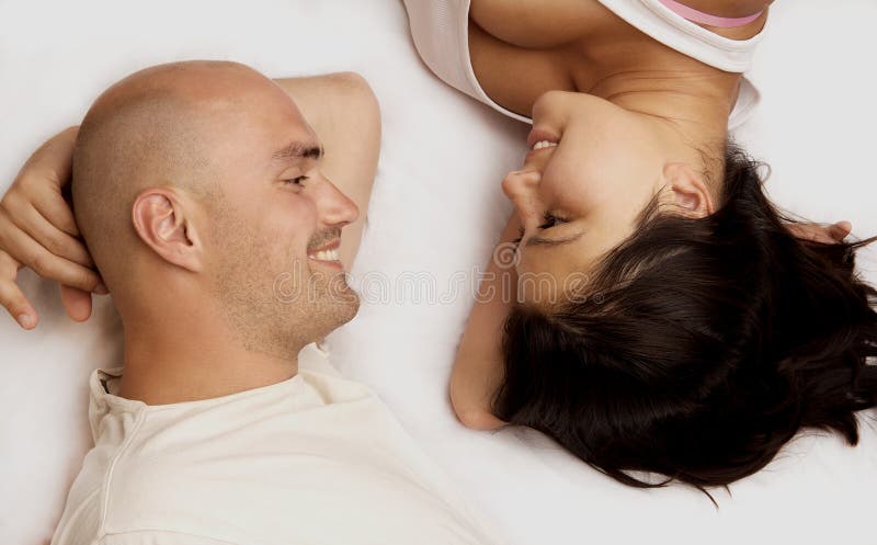 Portrait happy couple. royalty free stock photography