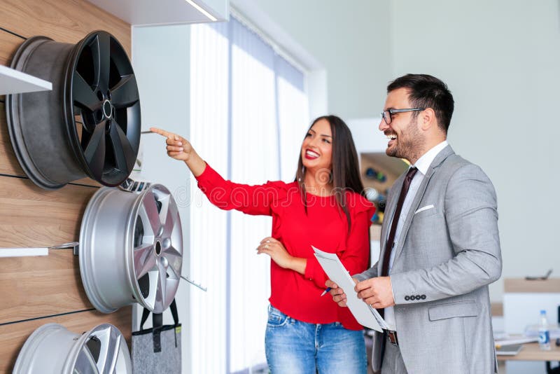 Portrait of happy customer buying new car. stock photography Portrait of happy customer buying new car. stock photography