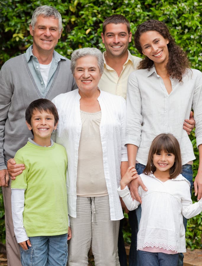 Portrait of a happy family royalty free stock photo
