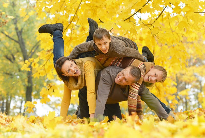 Portrait of happy family