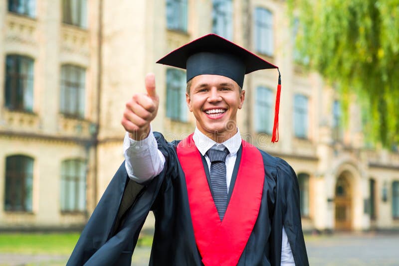 Portrait of a Happy Graduate Male Student - Graduation Concepts Stock ...