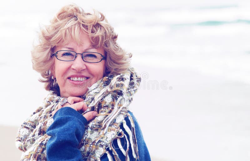 Portrait of happy senior woman