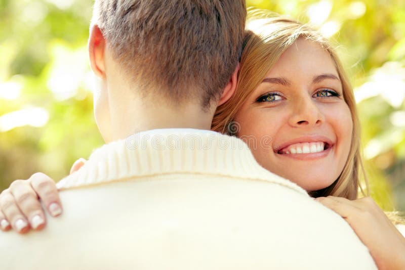 Portrait of happy woman. 