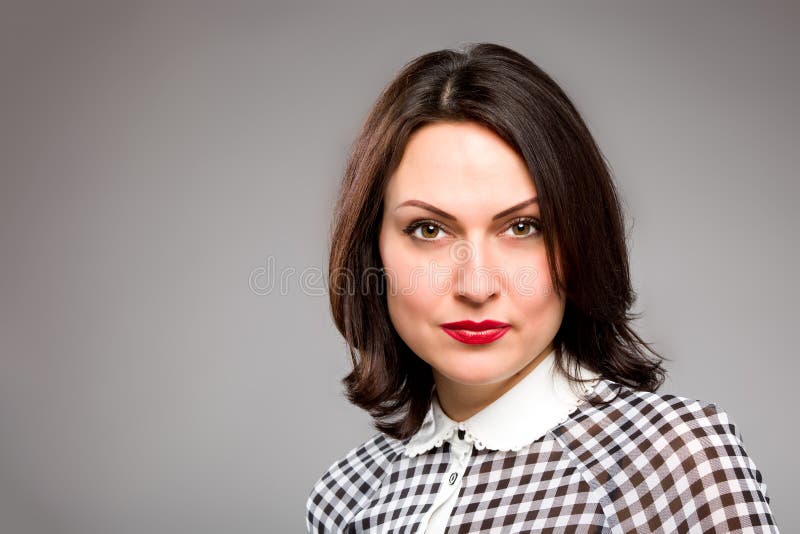 Portrait of happy young business woman