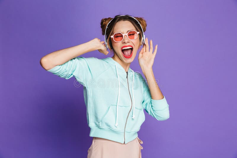 Portrait of a happy young girl with bright makeup stock photos Portrait of a happy young girl with bright makeup stock photos
