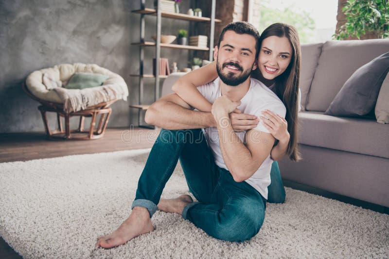 Portrait of his he her she two nice attractive lovely stylish cheerful cheery positive tender people having fun day stock image Portrait of his he her she two nice attractive lovely stylish cheerful cheery positive tender people having fun day stock image