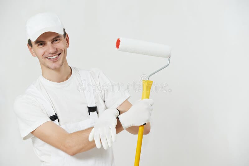 Portrait of House Painter Worker Stock Image Image of prime