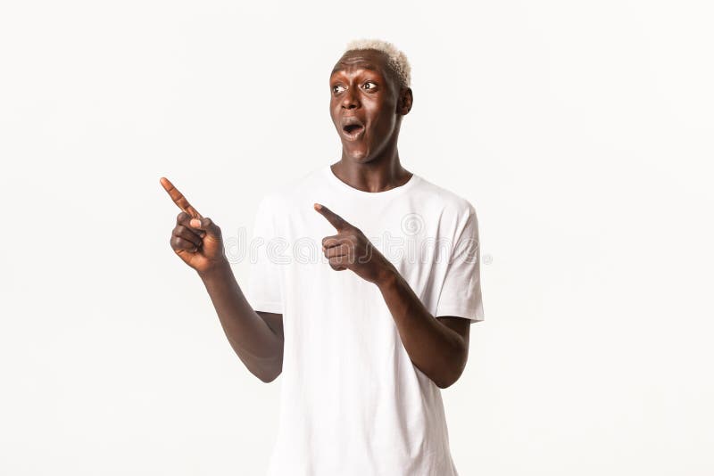 Portrait of Impressed and Surprised African-american Handsome Blond Man ...