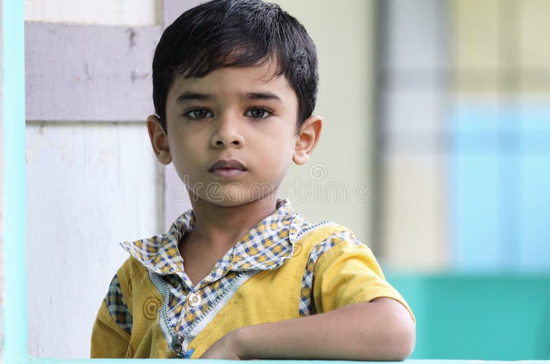 Portrait of Indian Little Boy Stock Photo Image of cute, attractive