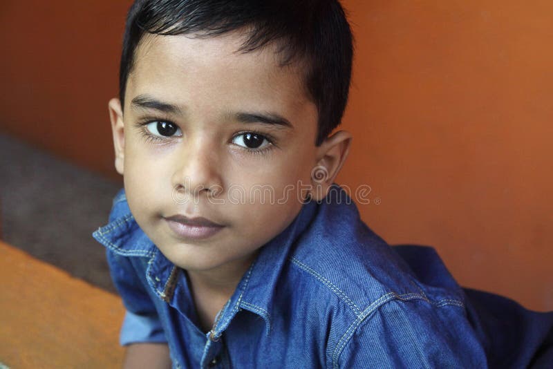 Portrait of Indian Little Boy Stock Photo Image of asian, people
