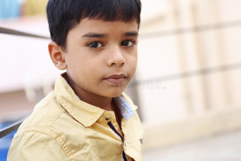 Portrait of Indian Little Boy Stock Image - Image of cute, face: 77066095