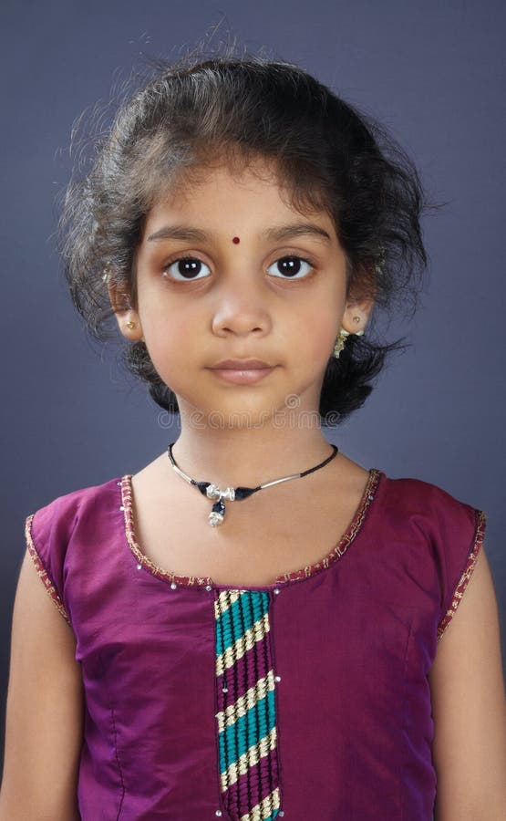 Portrait of Indian Little Girl