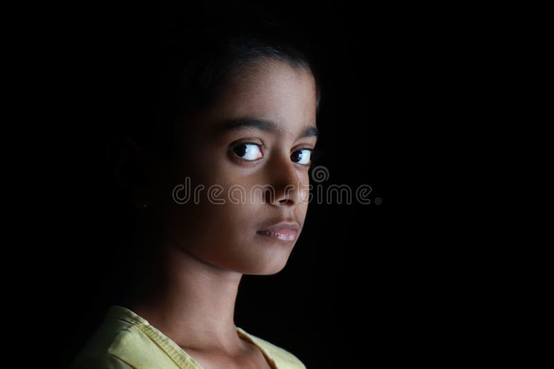 Image of Indian Little girl sitting on the chair-PN525367-Picxy