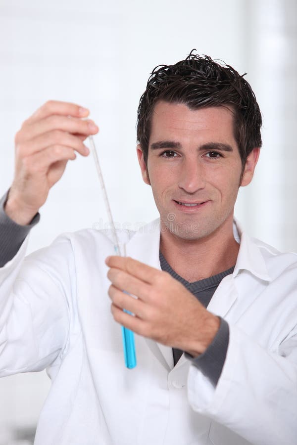 Portrait of a lab assistant royalty free stock image