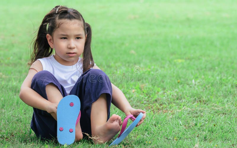 Girl Taking Shoes Off Park Stock Photos - Free & Royalty-Free Stock ...