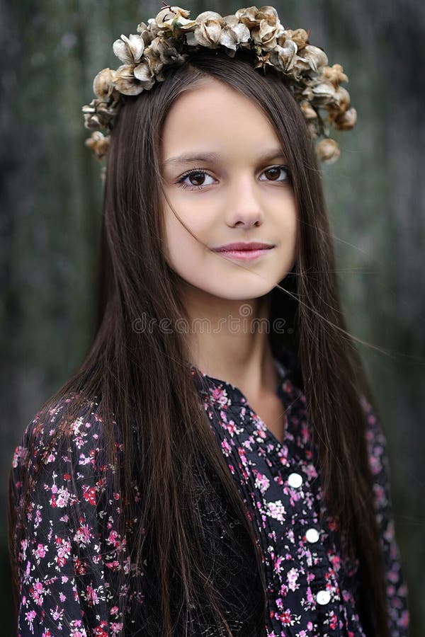 Portrait of little girl stock image. Image of girl, beautiful - 36685469