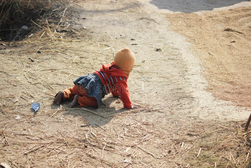 Portrait of a little vagabond kid. Homeless kid. royalty free stock images Portrait of a little vagabond kid. Homeless kid. royalty free stock images