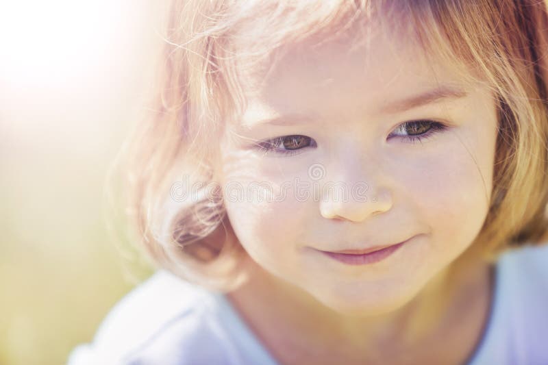 Portrait of lovely blond girl