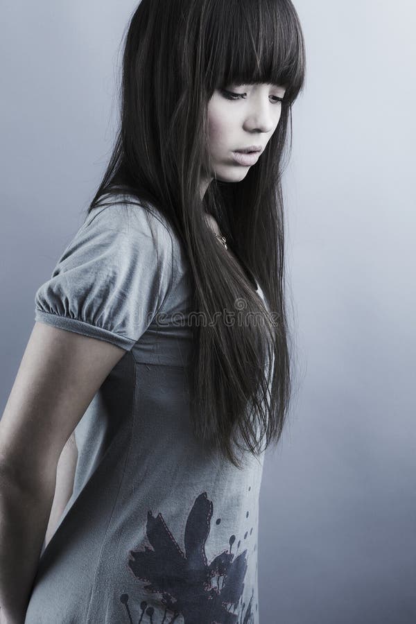 Portrait of lovely teenager girl